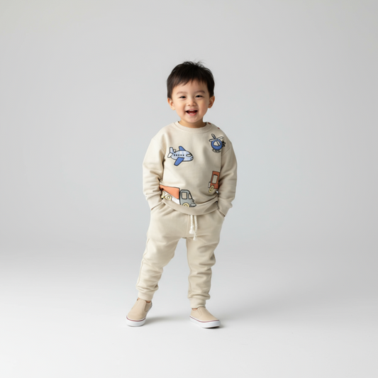 Ensemble de jogging en coton Travel Boy