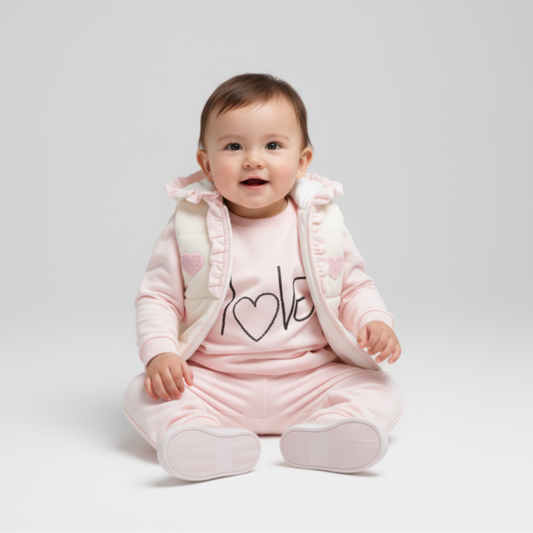Ensemble de jogging Love Vest pour filles