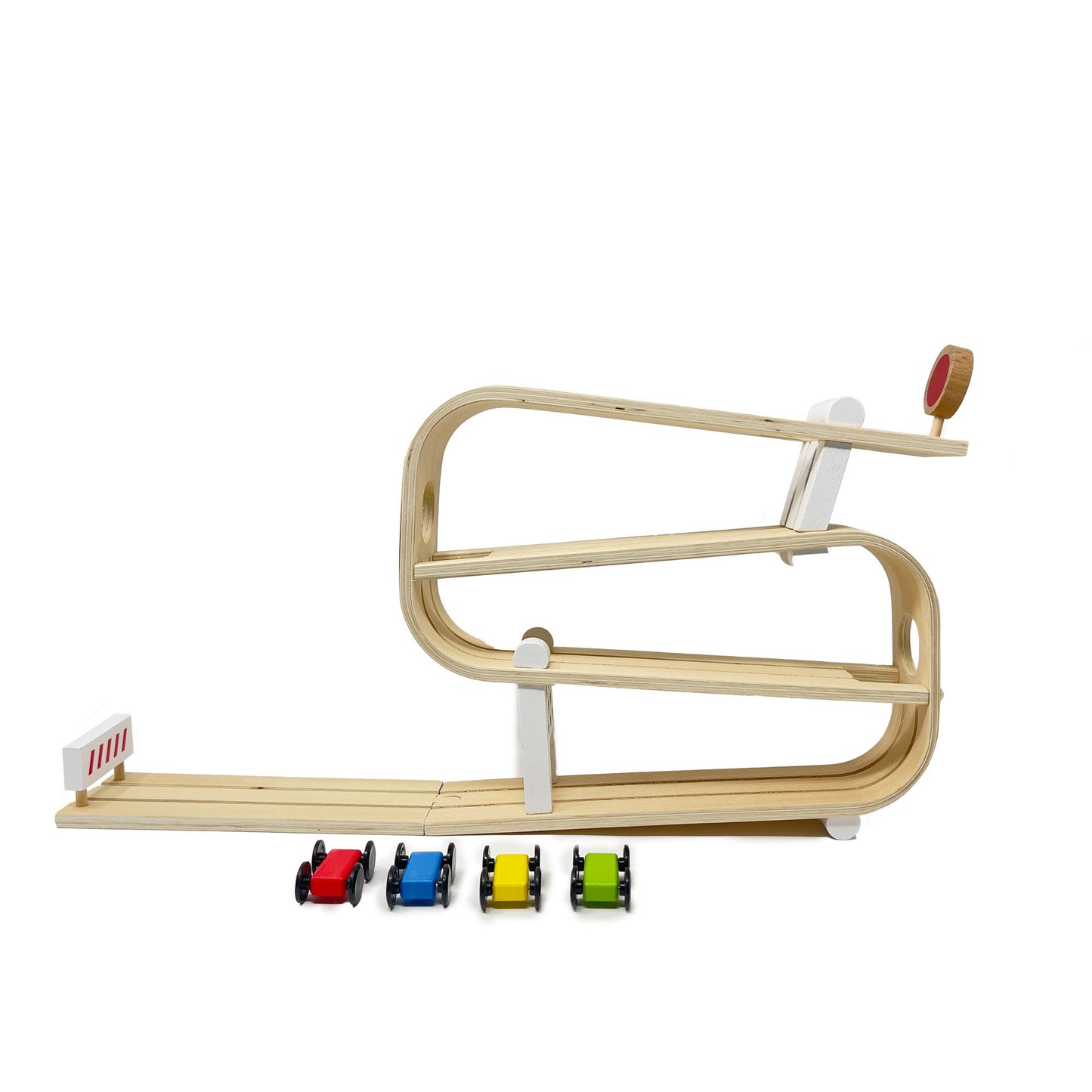 Rampe de course en bois | Voiture glissante | Piste de course automobile