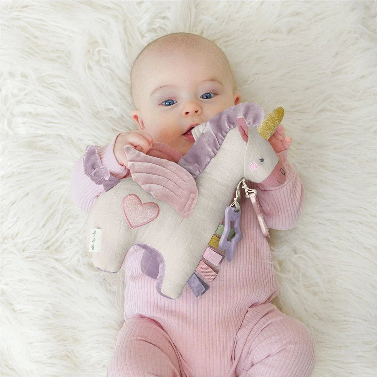 Bitzy Bespoke Link & Love Teething Activity Plush Toy
