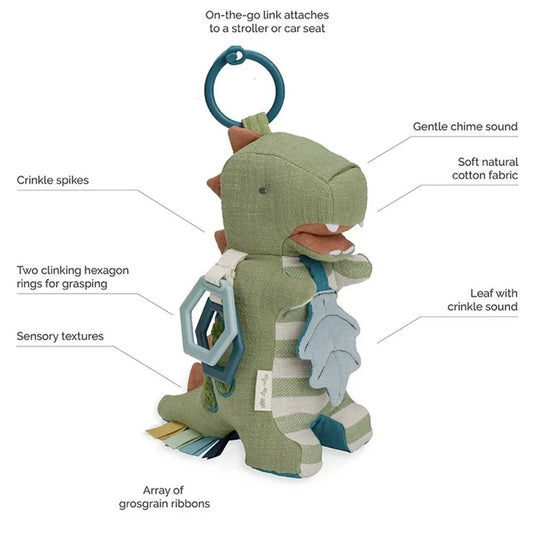 Peluche d'activités et de dentition Bitzy Bespoke Link & Love