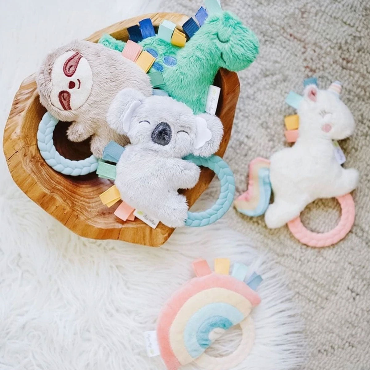 Ritzy Rattle Pal Plush Rattle with Teether