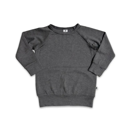Baby/Kids' Bamboo Raglan Pullover | Charcoal