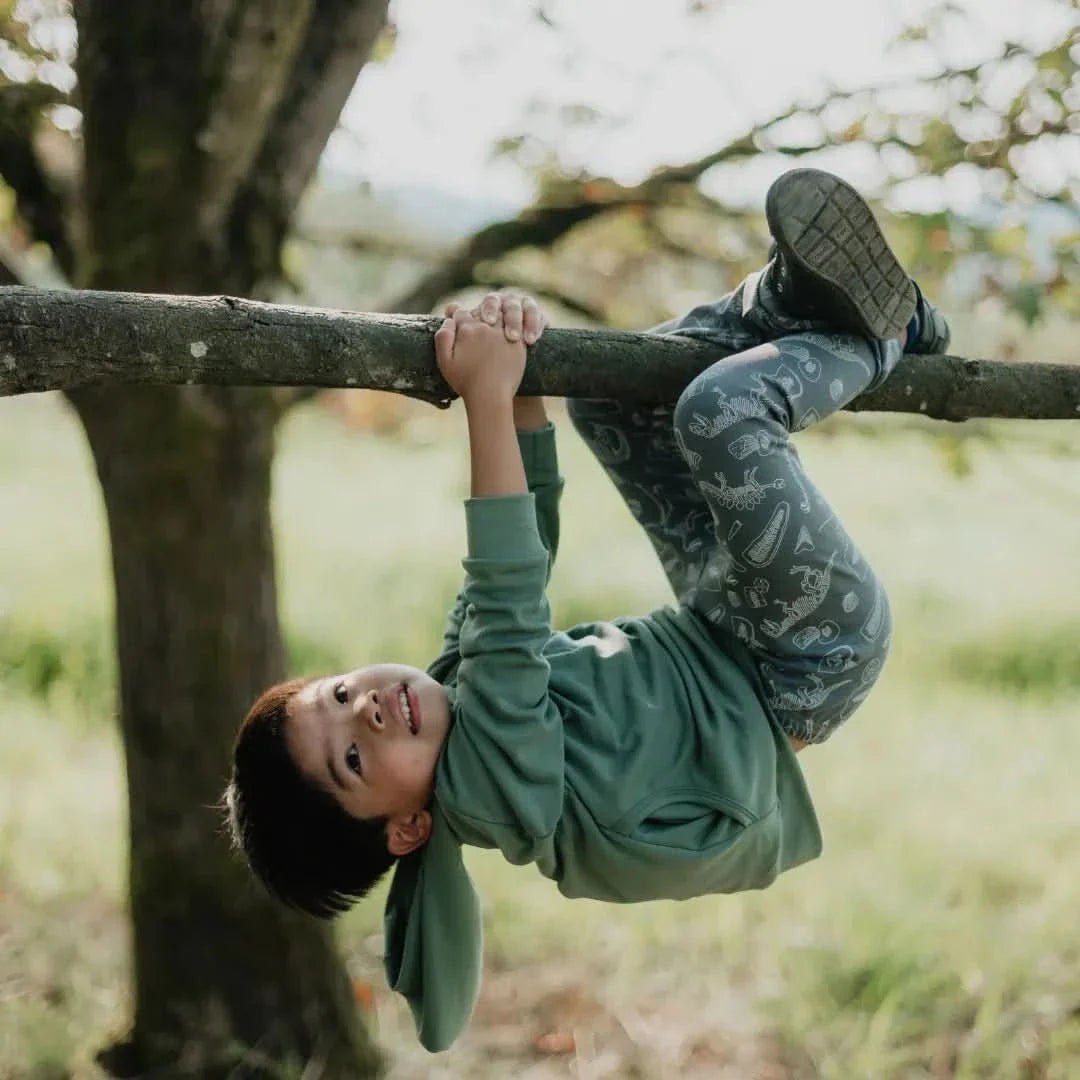 Kids' Lightweight Bamboo Hoodie With Side Seam Pockets | Burnt Brick