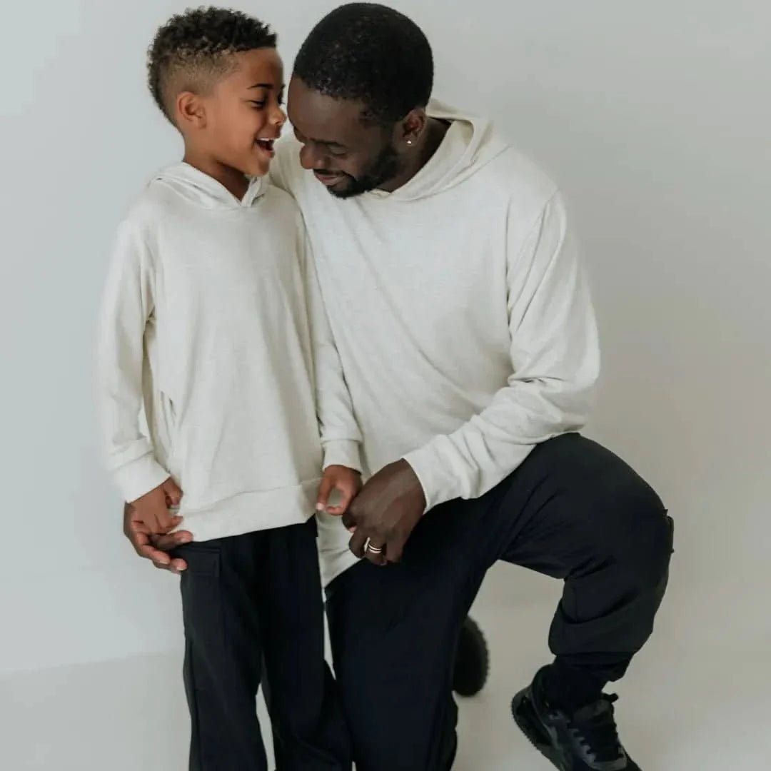 Kids' Lightweight Bamboo Hoodie With Side Seam Pockets | Ash