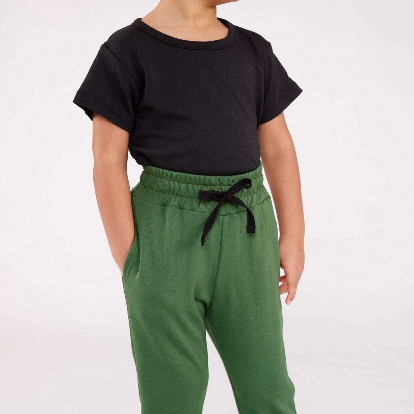 Baby/Kids' Lightweight Bamboo Joggers | Leaf Green