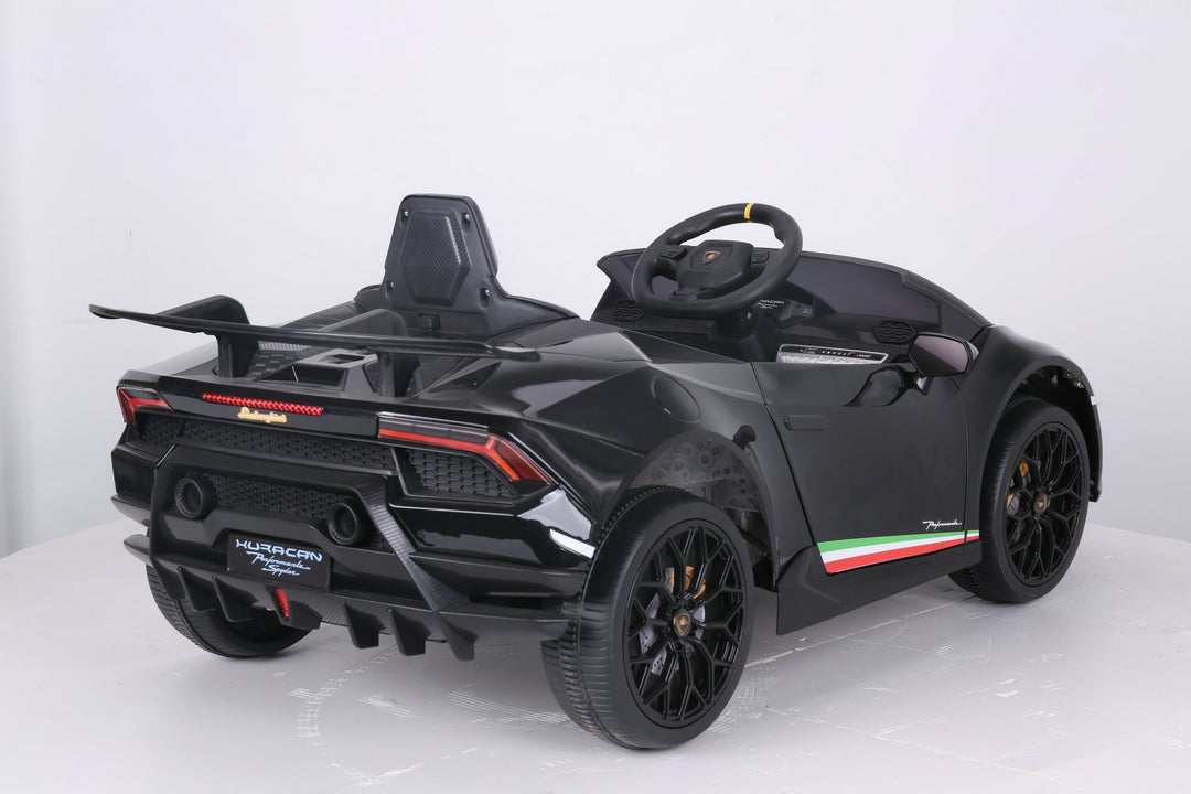 Voiture électrique Lamborghini Huracan DELUXE 12V 2026 pour enfants avec télécommande