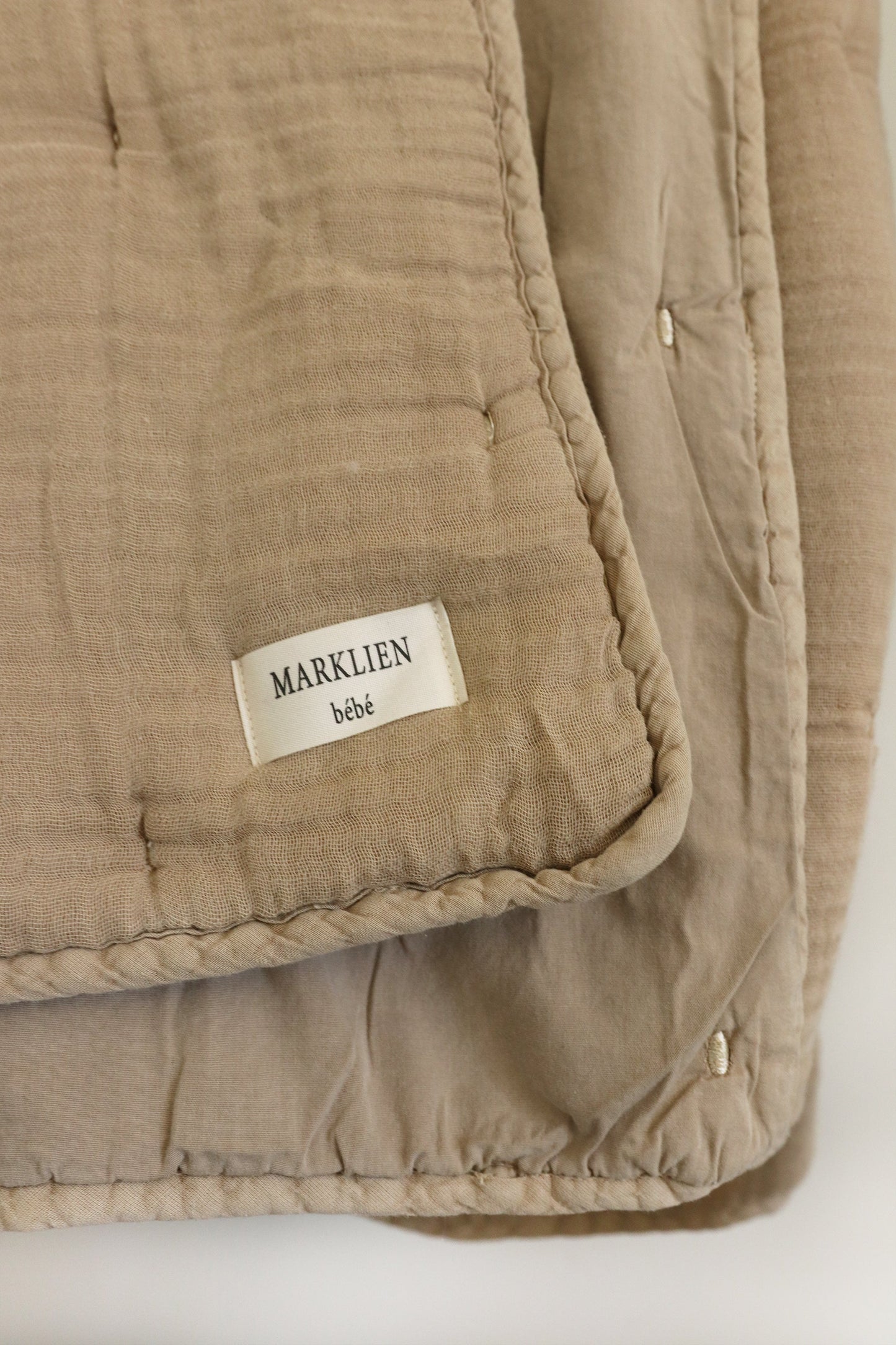 Muslin Comforter Tan