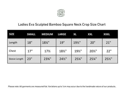 Ladies Rayon from Bamboo Eva Sculpted Square Neck Crop | Juniper