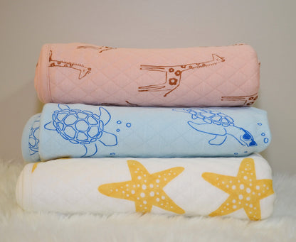 Grande couverture matelassée en bambou — Starfish