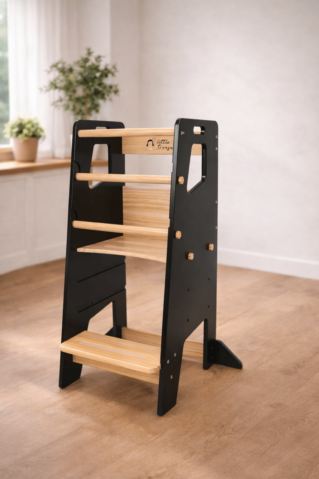 Tour d'apprentissage - Tabouret d'aide de cuisine - Noir