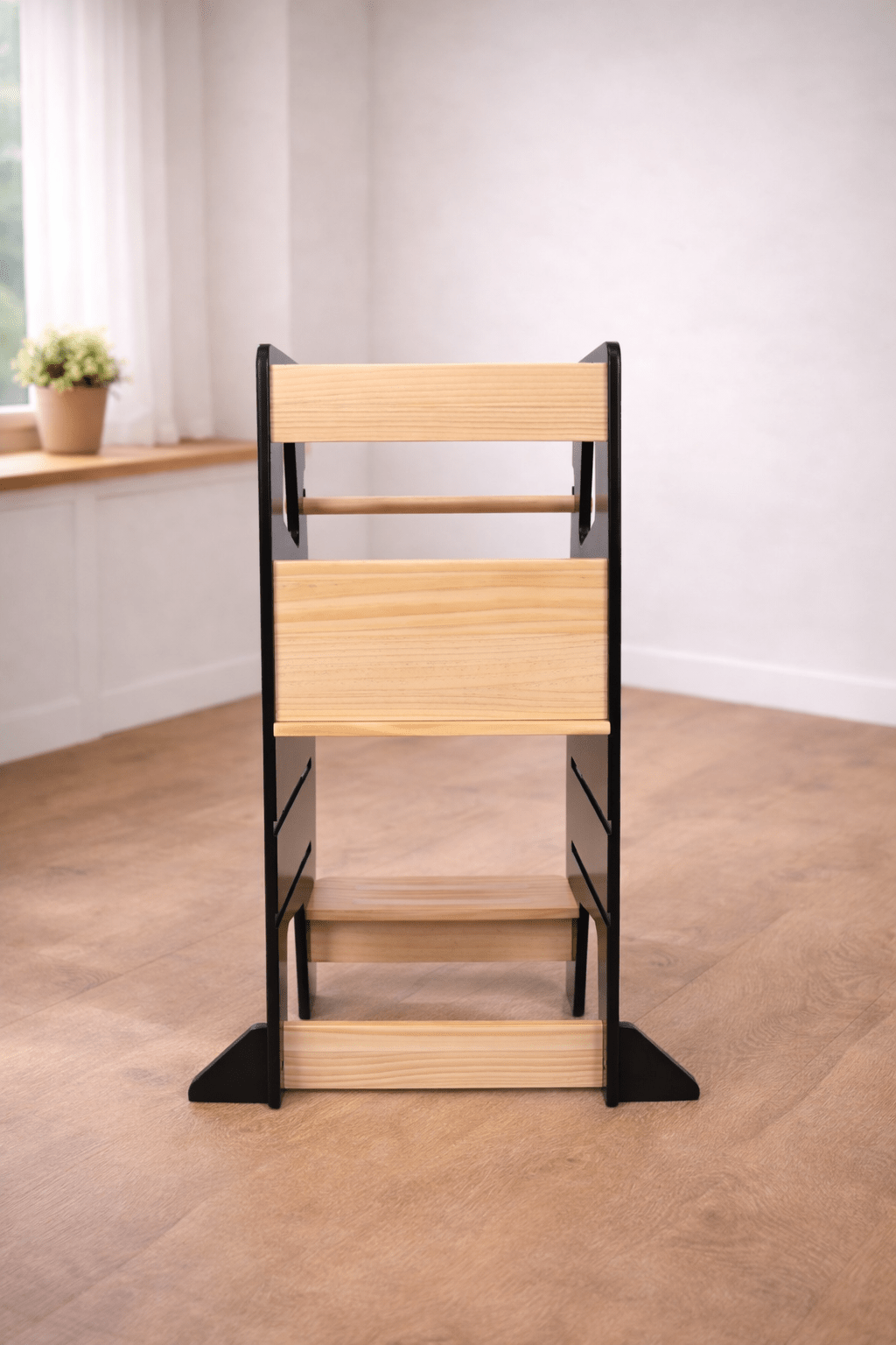 Tour d'apprentissage - Tabouret d'aide de cuisine - Noir