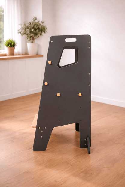 Tour d'apprentissage - Tabouret d'aide de cuisine - Gris foncé