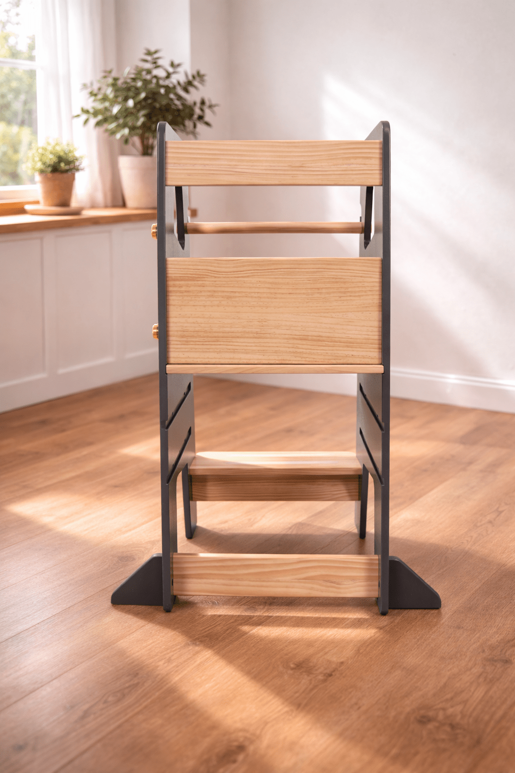 Tour d'apprentissage - Tabouret d'aide de cuisine - Gris foncé