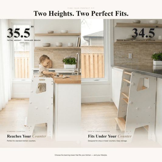 Learning Tower - Kitchen Helper Stool - White