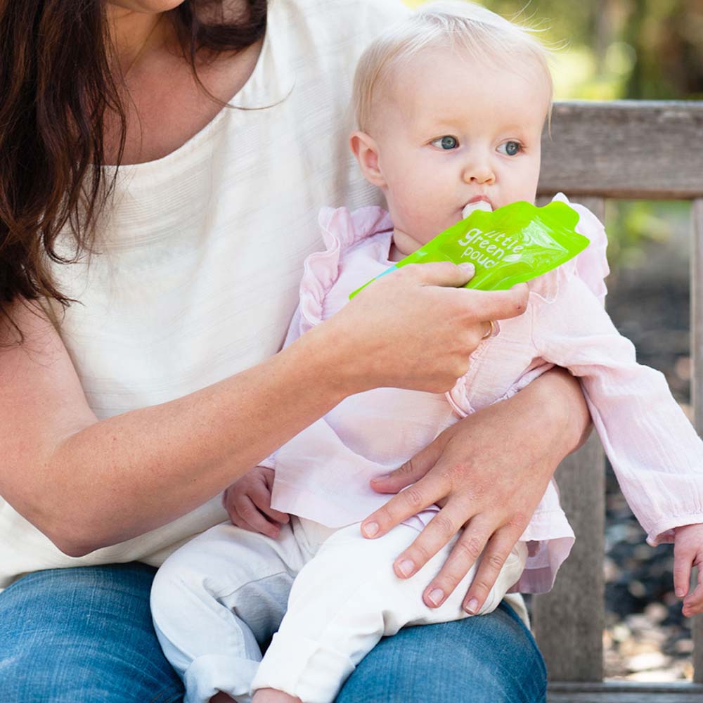 Little Green Pouch - 7oz. (4 pack) || Pochette Alimentaire Réutilisable – 7 oz. (Paquet de 4)