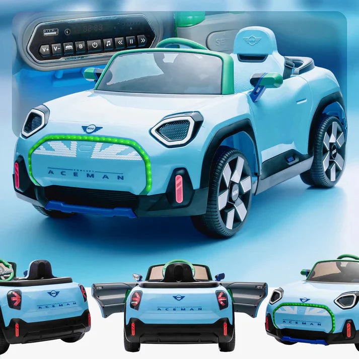 Mini Aceman 12 V électrique pour enfants avec télécommande (modèle 2026)