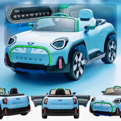 Mini Aceman 12 V électrique pour enfants avec télécommande (modèle 2026)