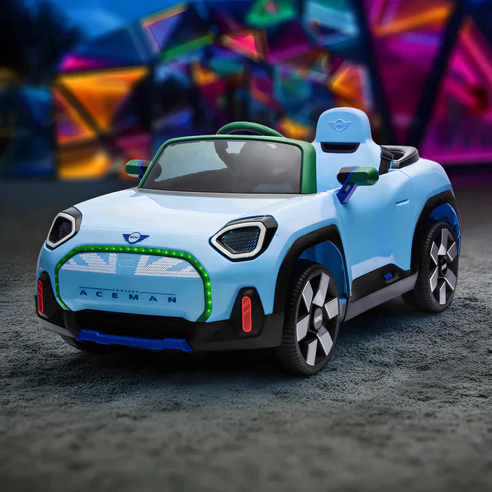 Mini Aceman 12 V électrique pour enfants avec télécommande (modèle 2026)