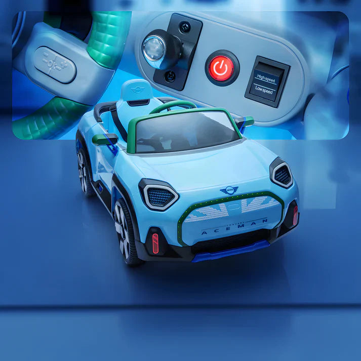 Mini Aceman 12 V électrique pour enfants avec télécommande (modèle 2026)