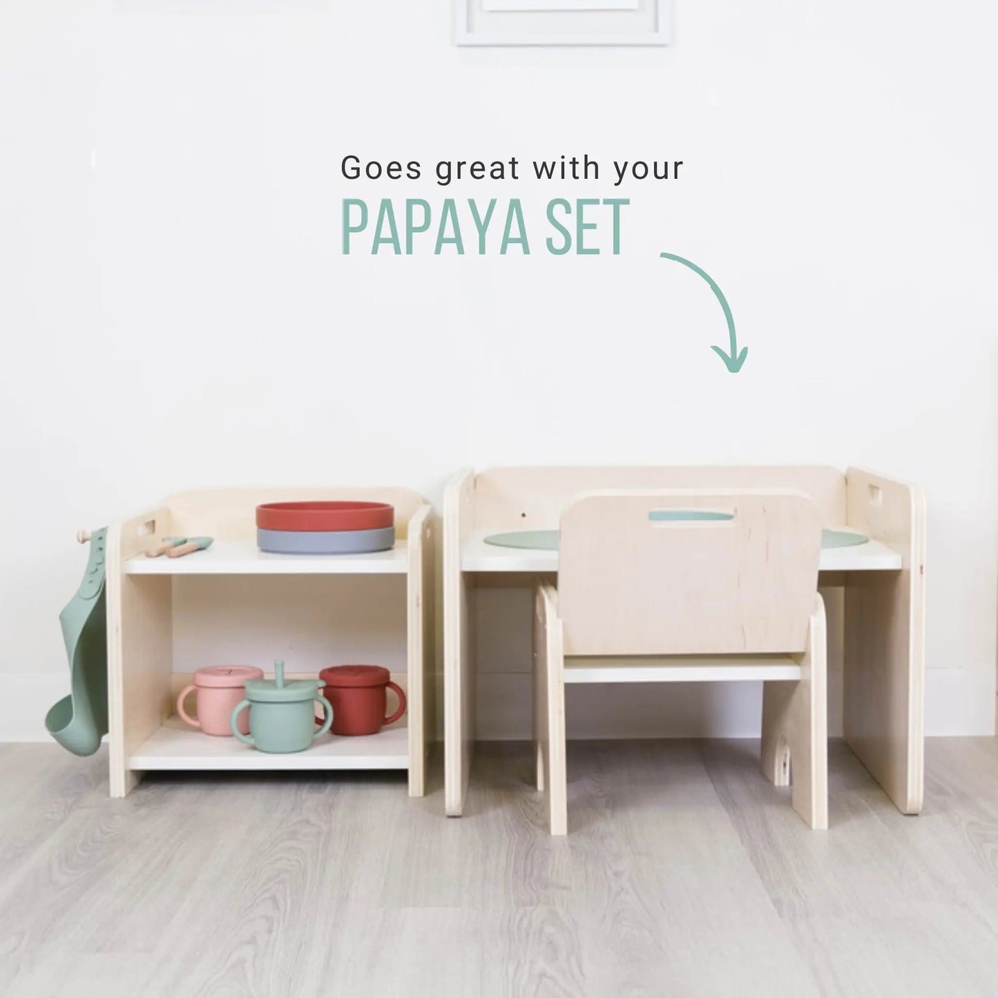 Étagère PAPAYA - Mini-étagère d'organisation Montessori