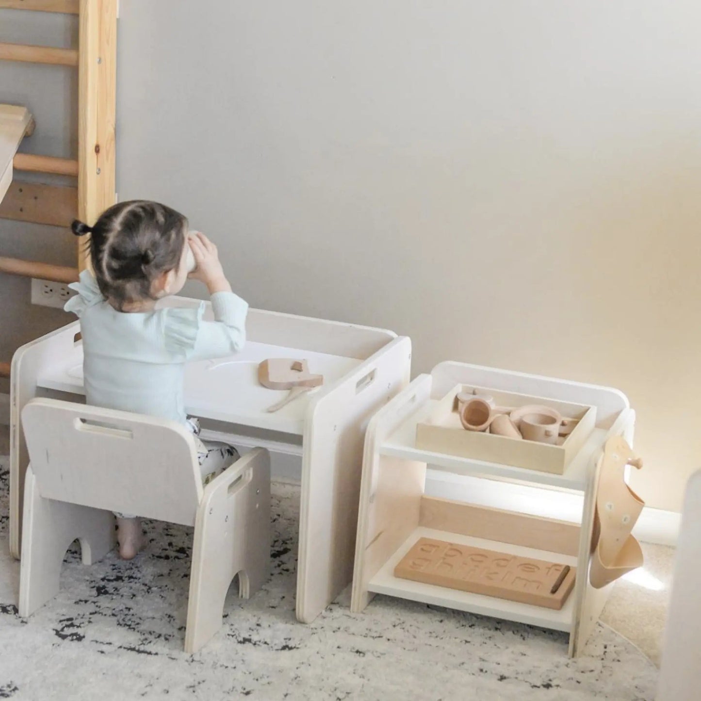 Étagère PAPAYA - Mini-étagère d'organisation Montessori