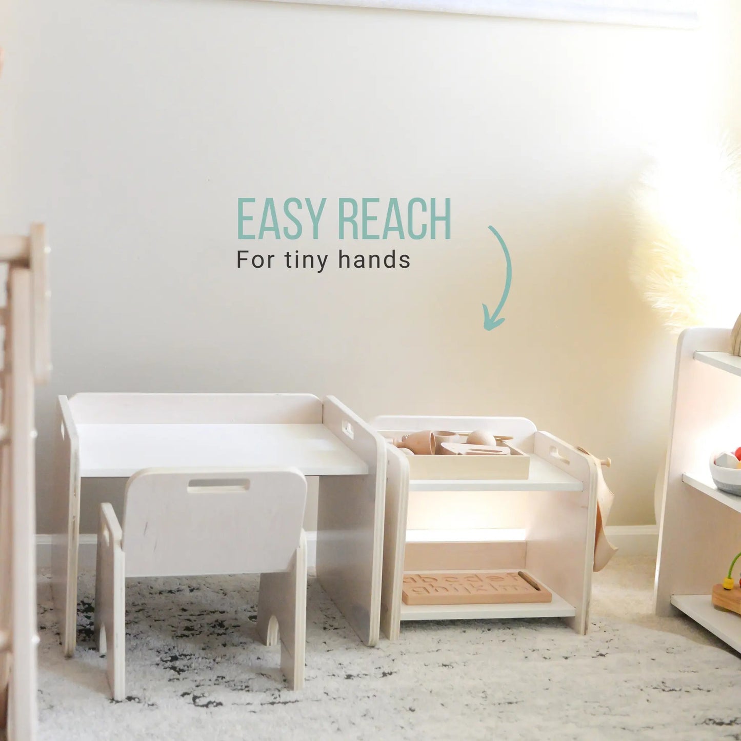 Étagère PAPAYA - Mini-étagère d'organisation Montessori