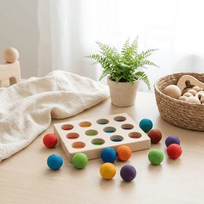 Montessori Wooden Balls Set