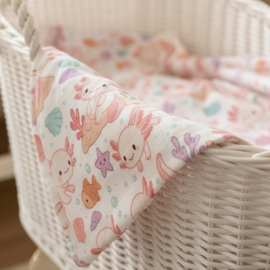 70% Bamboo Muslin - Axolotl