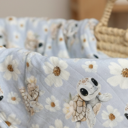 Bamboo & Cotton Muslin - Titi the Turtle