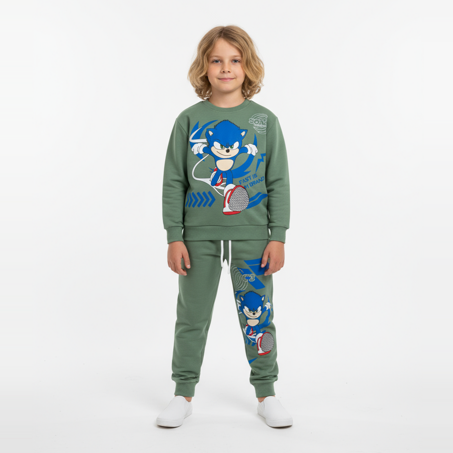 Blue Flash Casual Jogger Set