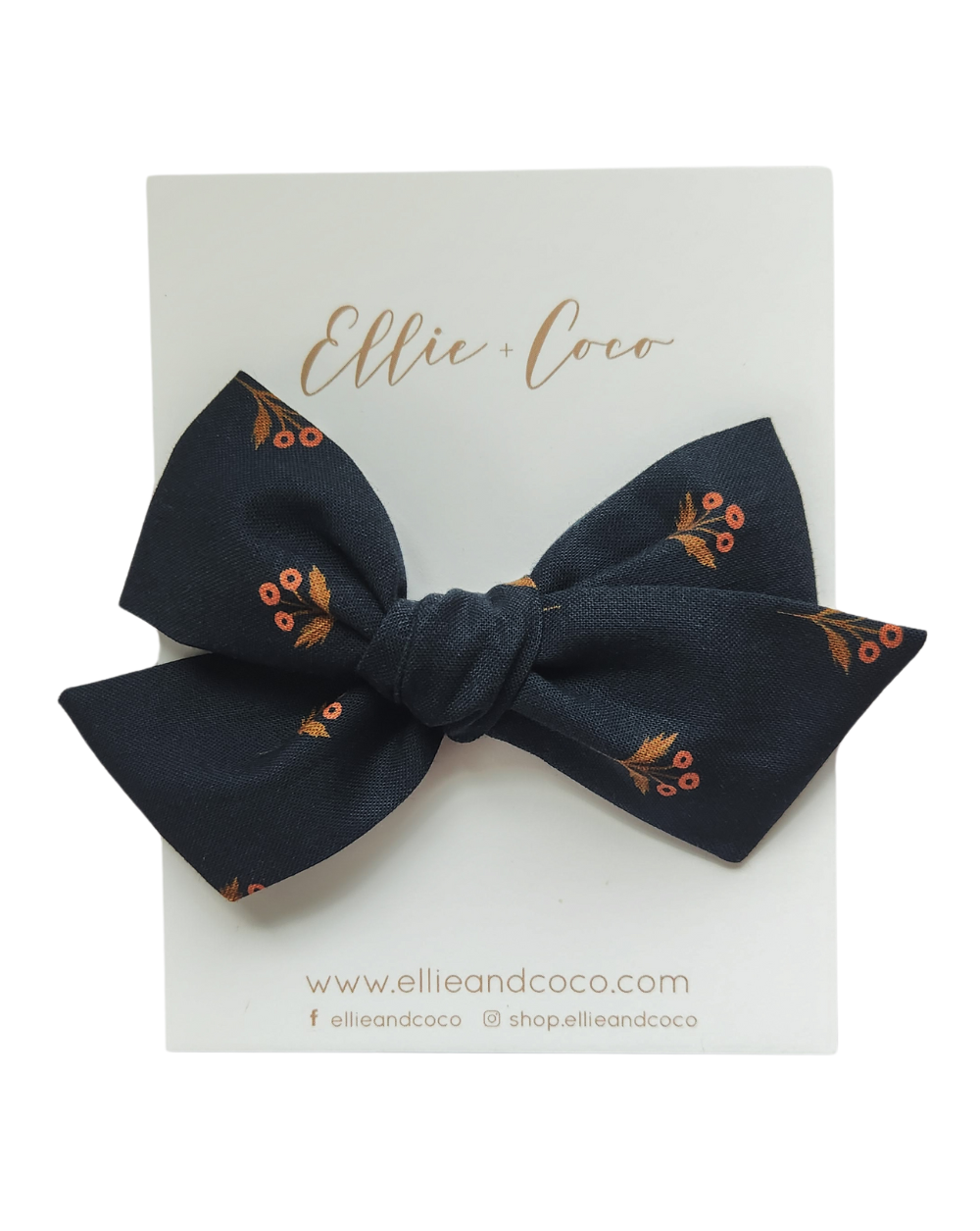 Boucle surdimensionnée Navy Floral