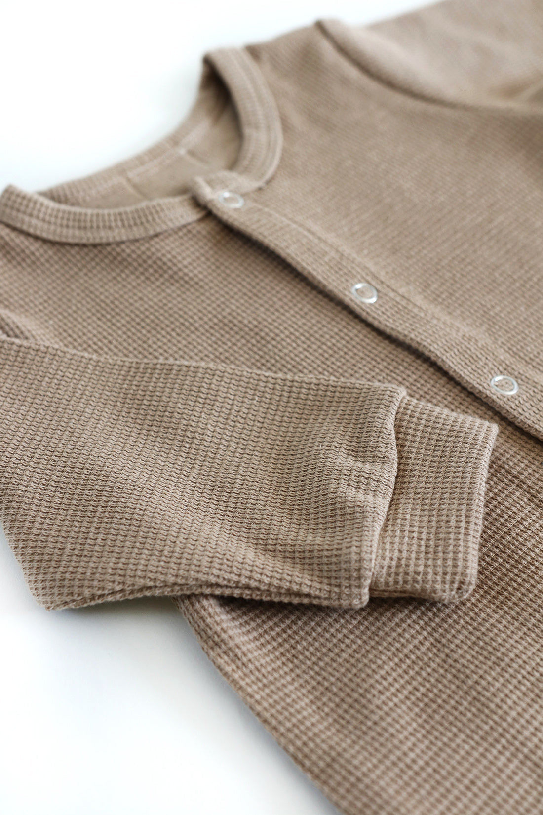 Waffle Sleepsuit Latte