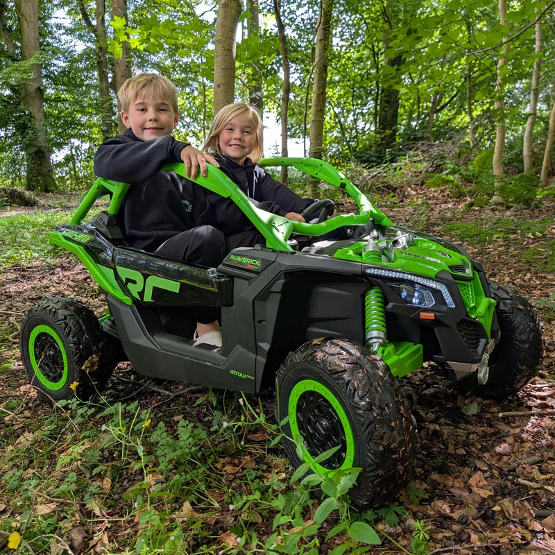 2026 2X24V CAN AM MAVERICK 4X4 2 Seater DELUXE Kids Ride On Car with Remote Control