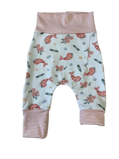 Pantalon évolutif crevettes et crayons de cire