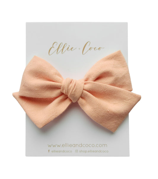 X's Oversize Bow – Peach