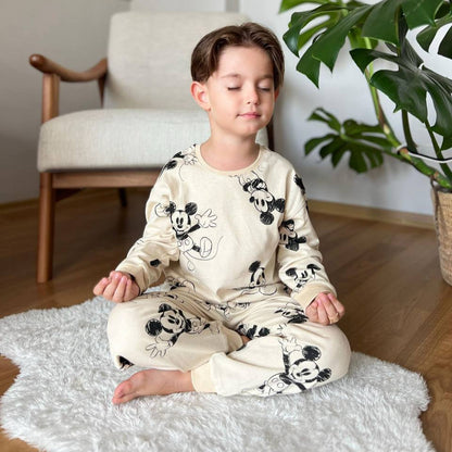 Ensemble Pyjama Coton Unisexe Motif Souris