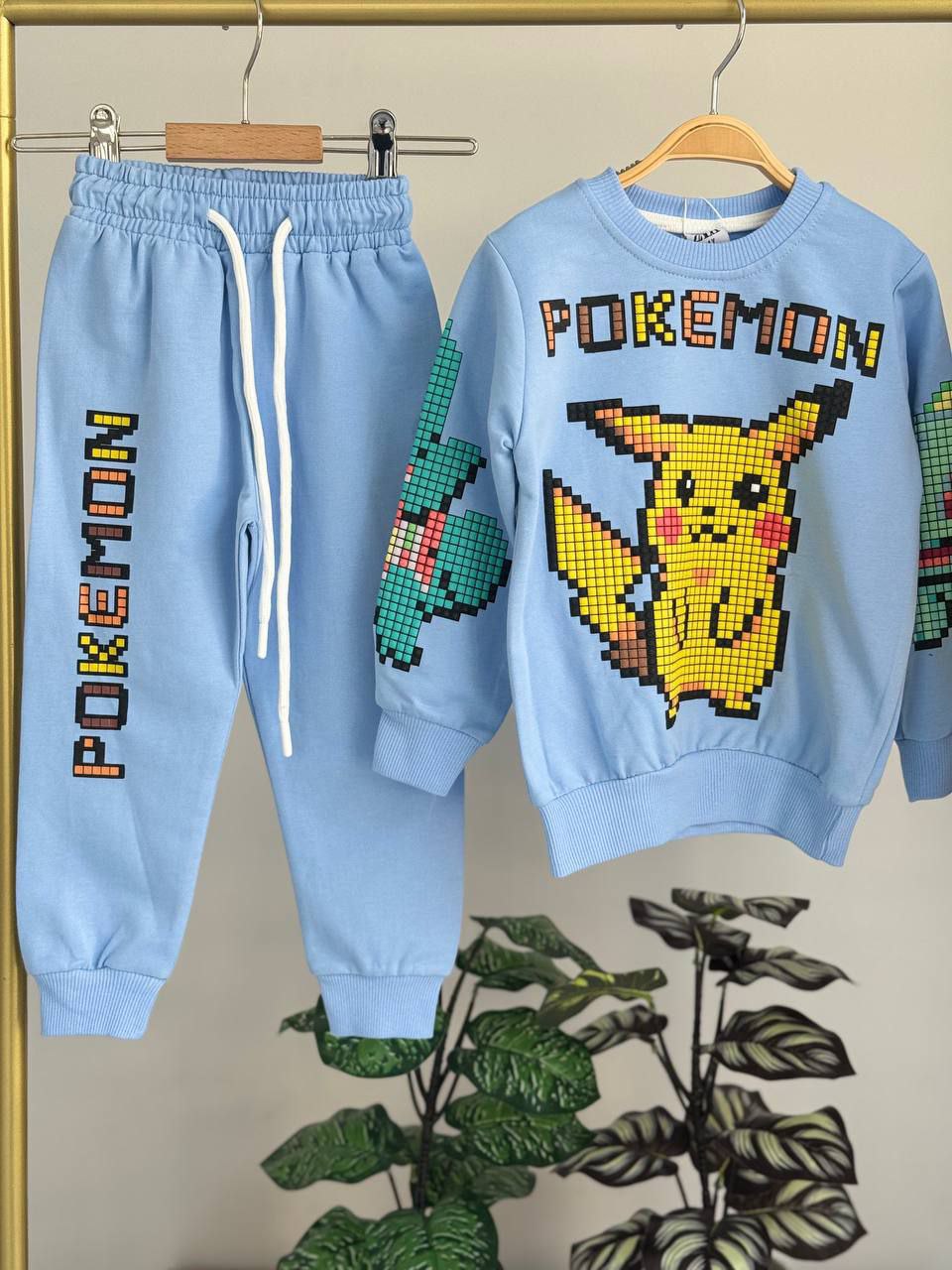 Ensemble de jogging décontracté avec motif petits animaux de compagnie