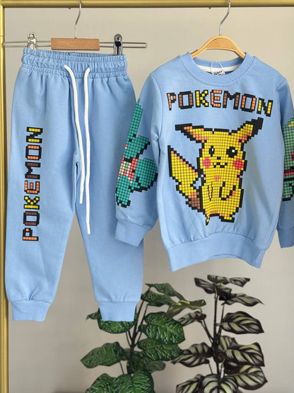 Ensemble de jogging décontracté avec motif petits animaux de compagnie