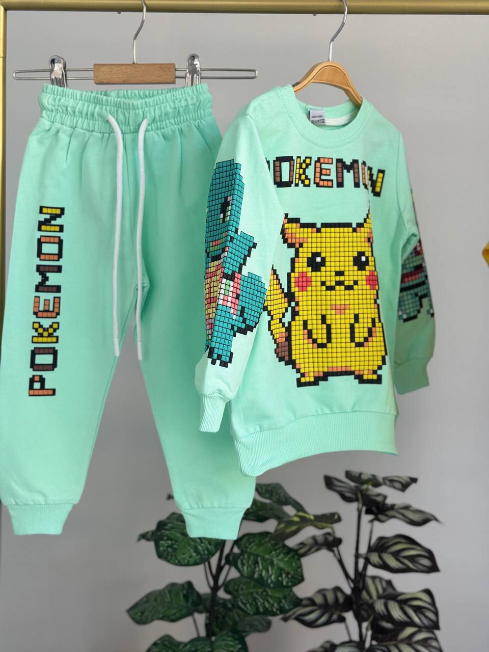 Ensemble de jogging décontracté avec motif petits animaux de compagnie