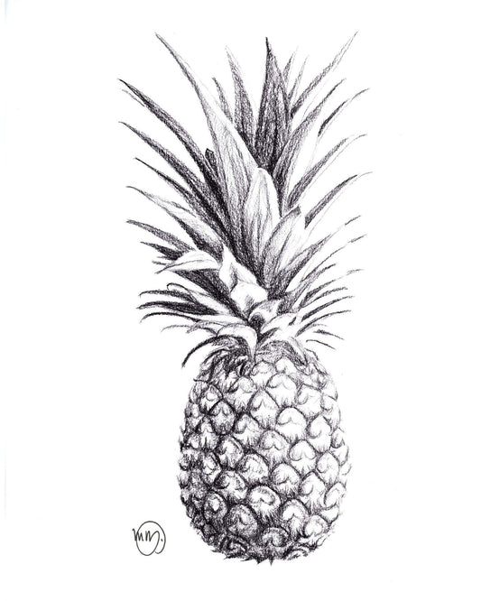 Carte de vœux ananas