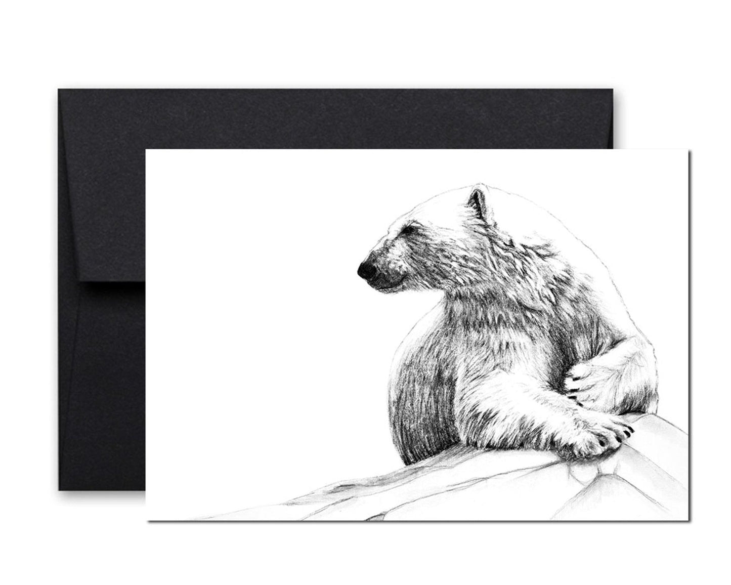 Carte de vœux Sourire d'ours polaire