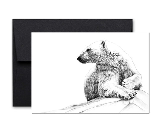 Carte de vœux Sourire d'ours polaire