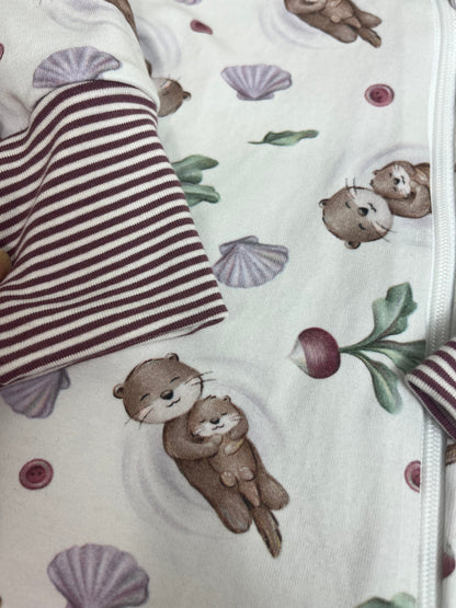 Otter & Radish Grow-with-Me Zip Romper