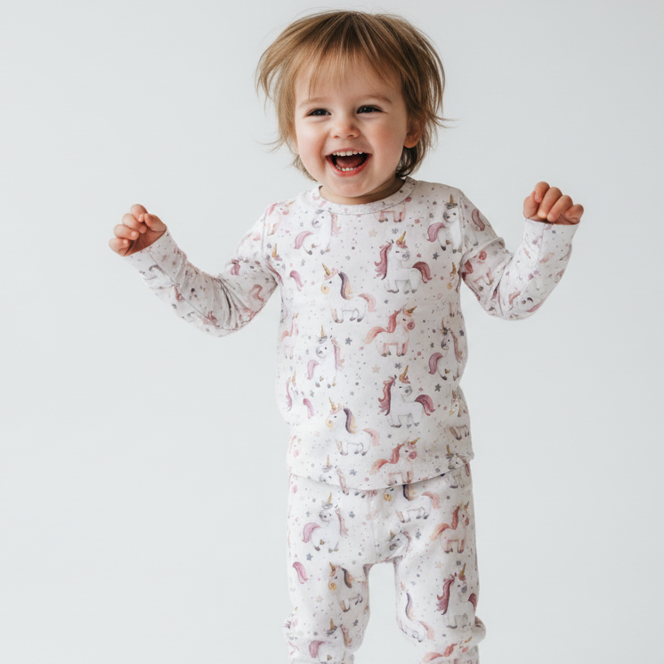 Pyjama en bambou - Enfant - Lily la licorne (2T à 5T)