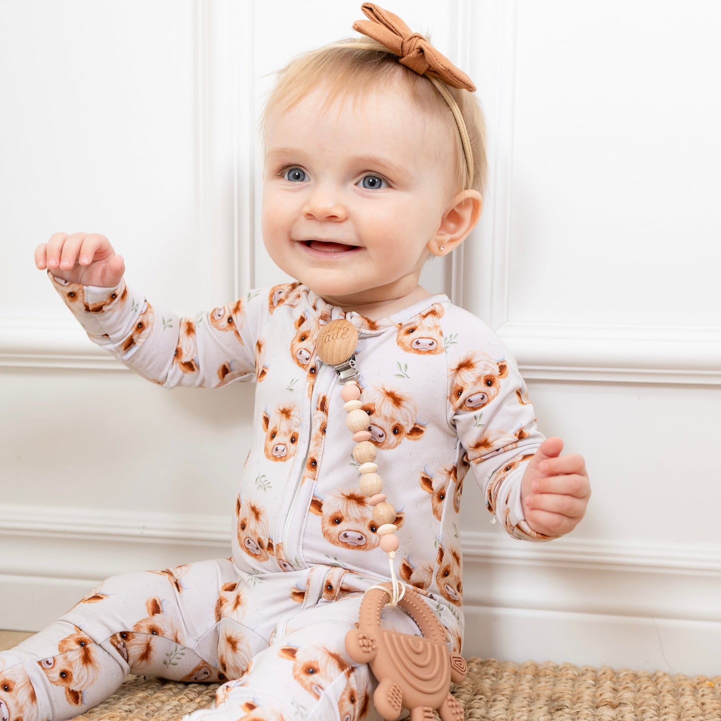 Pyjama Bambou - Bébé - Vache highland