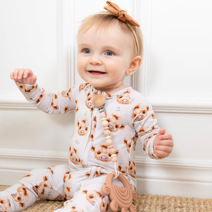 Bamboo Baby Pajama - Highland Cow