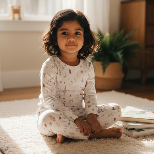 Bamboo Pajamas - Kids - Mushrooms - Léo