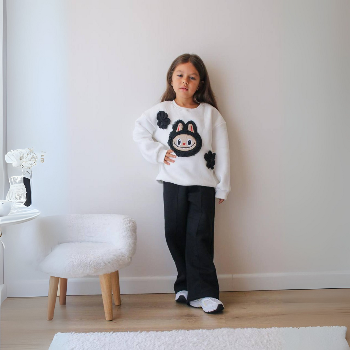 Ensemble décontracté La-Bu-Bu pour petites filles