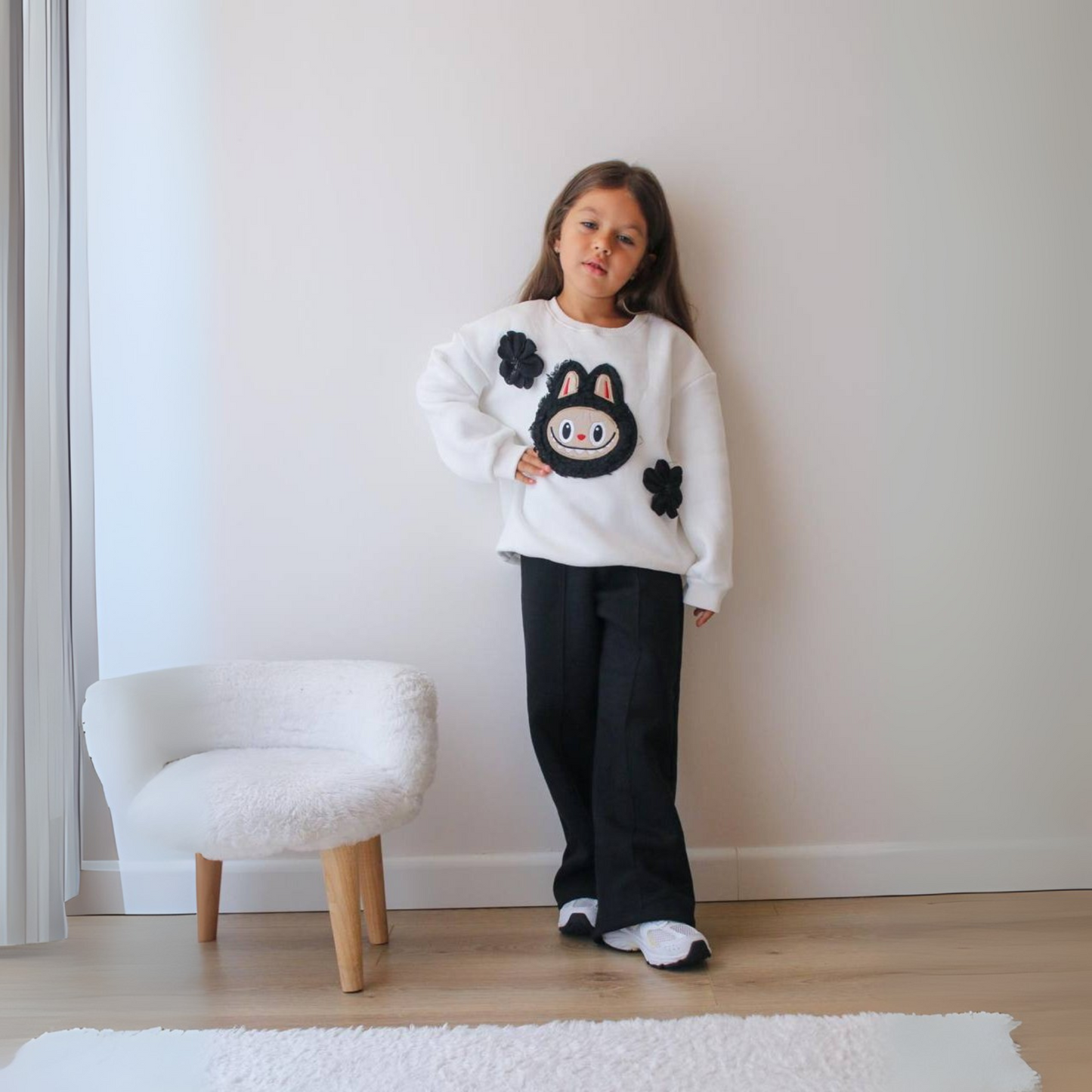 Ensemble décontracté La-Bu-Bu pour petites filles